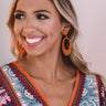Tropical Luxe Earrings In Orange Image - 1