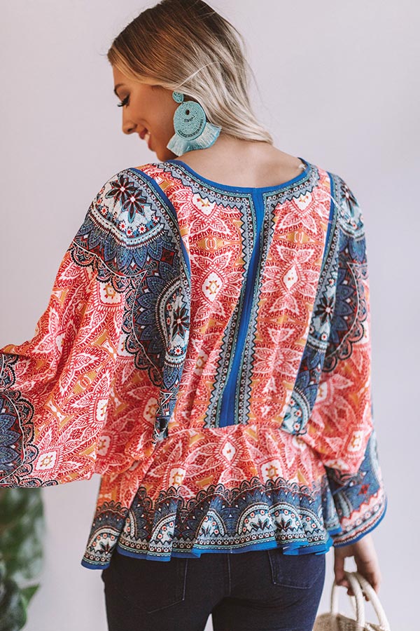 Crushing In Cabo Top In Scarlet Image - 3