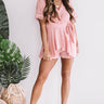 Cabo and Kisses Wrap Romper In Blush Image - 1