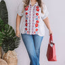 Baja Bungalow Embroidered Top  Curves Image - 1