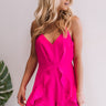 Cabana Crush Ruffle Romper In Hot Pink Image - 1