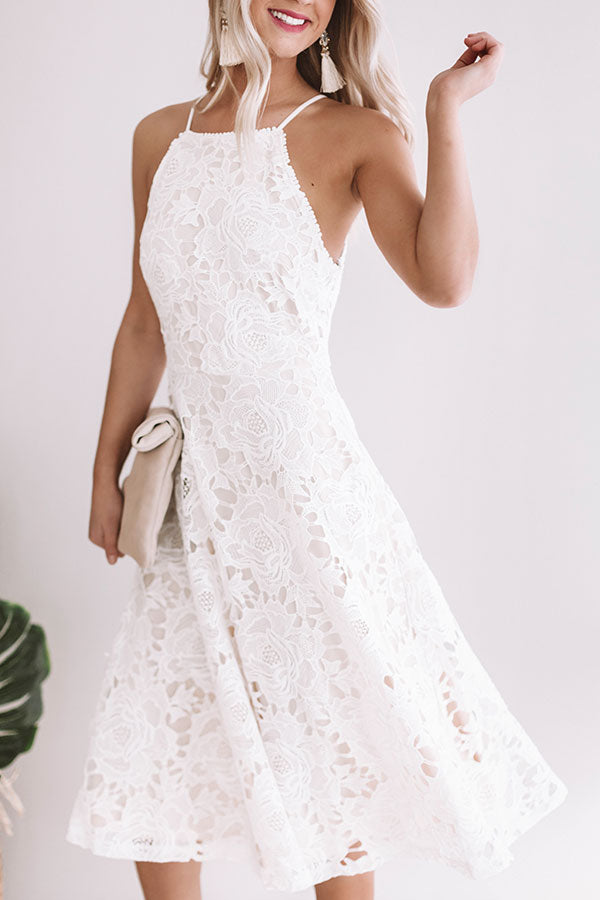 Rose Garden Crochet Dress Image - 2