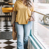Staying Chic Shift Top In Yellow Curves Image - 1