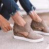 The Calum Faux Leather Bootie In Taupe Image - 1