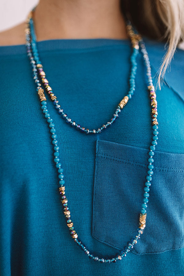 Haute Gossip Necklace In Ocean Blue Image - 2