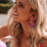 Genuinely Charming Earrings In Hot Pink Image - 1