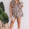 Love On My Mind Leopard Wrap Romper Curves Image - 1
