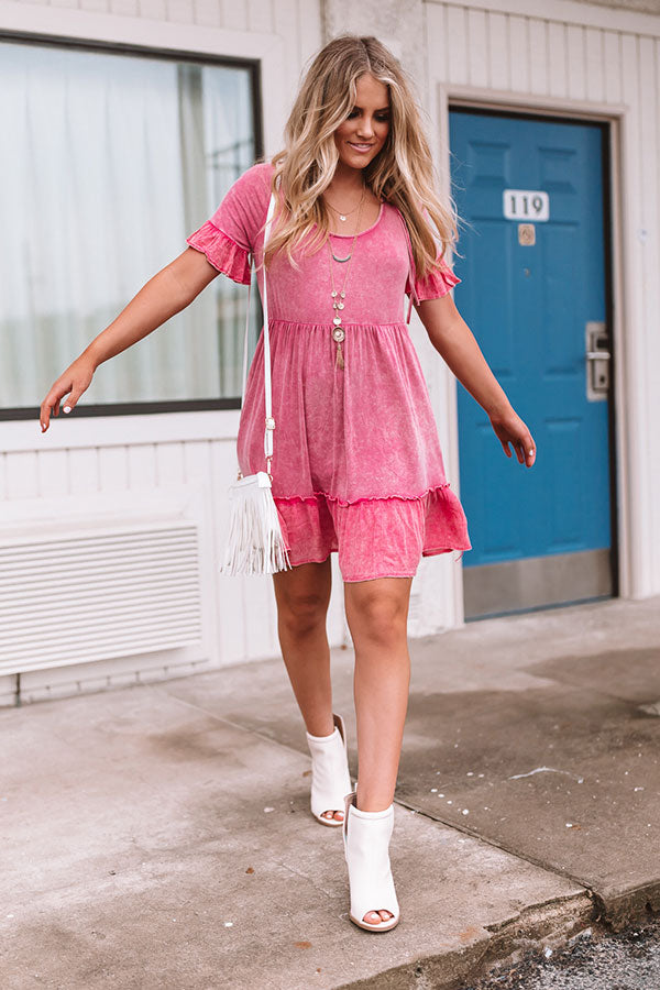 Beach Oasis Mineral Wash Dress Image - 2