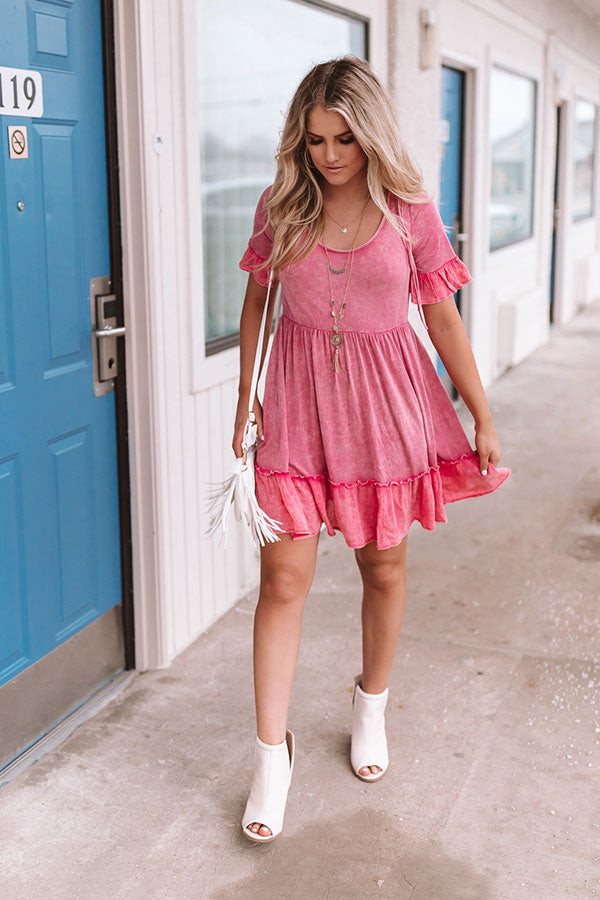 Beach Oasis Mineral Wash Dress Image - 4