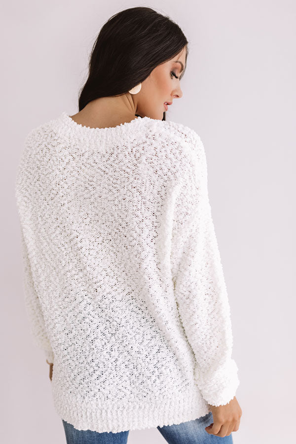 So In Love Knit Shift Sweater In Ivory • Impressions Online Boutique