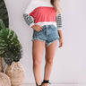 Perfectly Happy Color Block Shift Top Image - 1