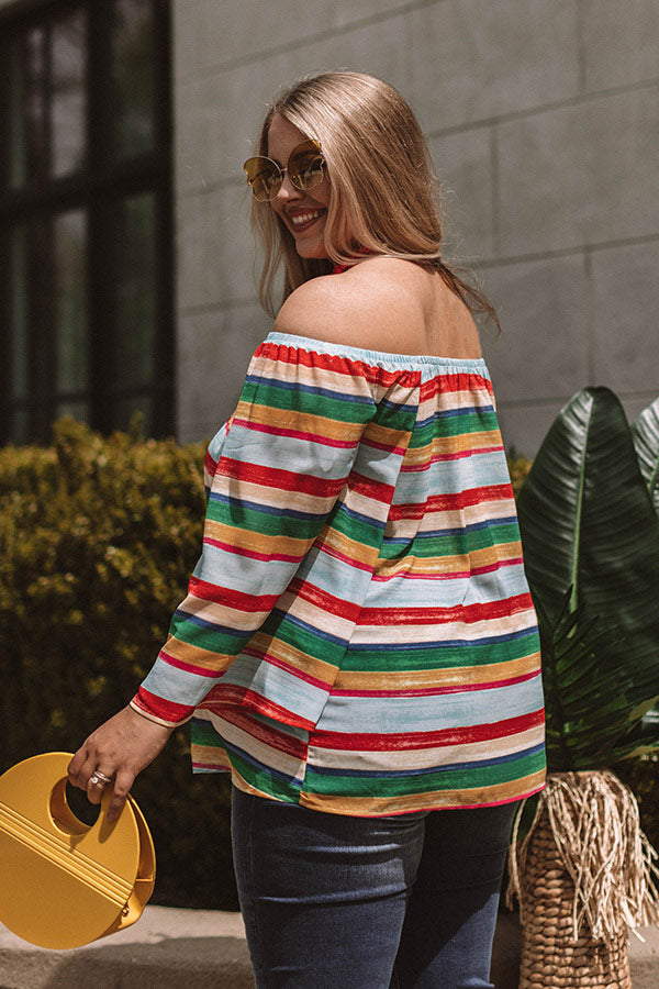 Snow Cones and Kisses Off Shoulder Top Curves Image - 3