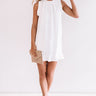 Yachts and Kisses Shift Dress in White Image - 1