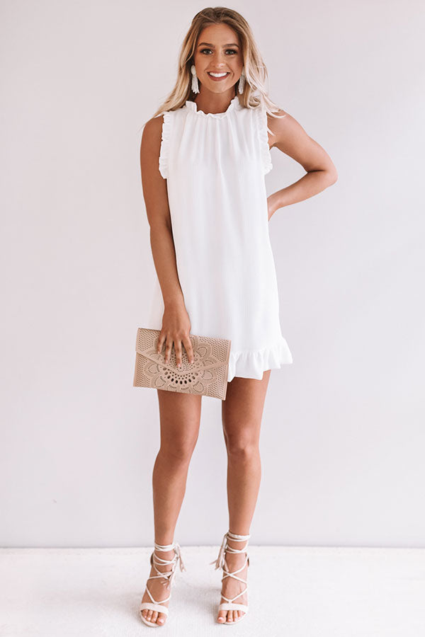 Yachts and Kisses Shift Dress in White Image - 2