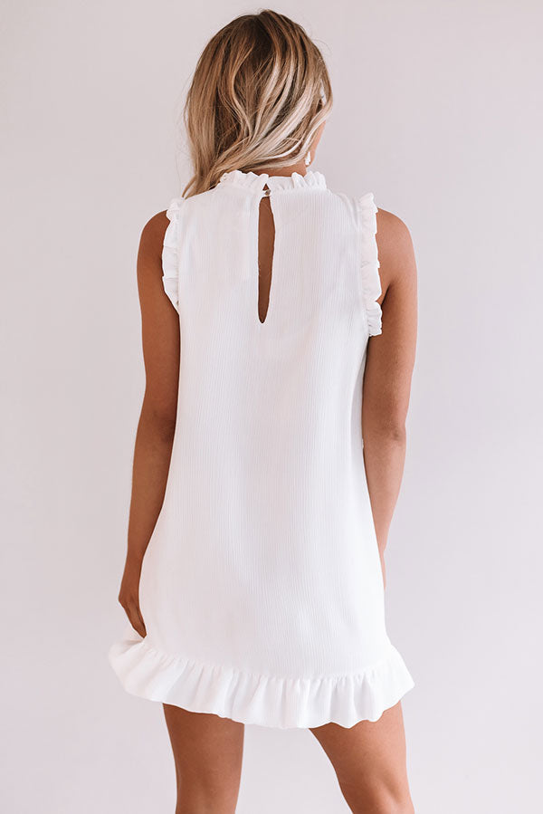 Yachts and Kisses Shift Dress in White Image - 5
