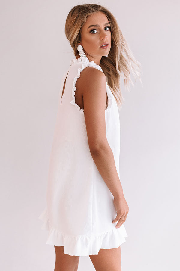 Yachts and Kisses Shift Dress in White Image - 4