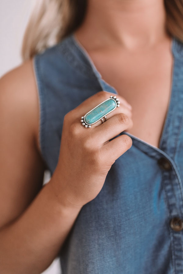 Lake Life Chambray Tie Top Image - 3