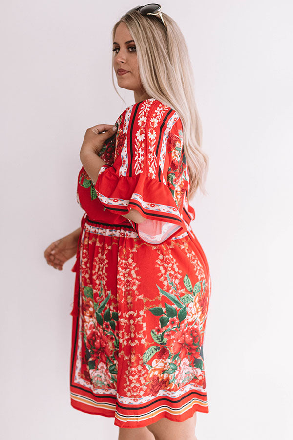 VIP In Hawaii Floral Dress Curves Image - 4