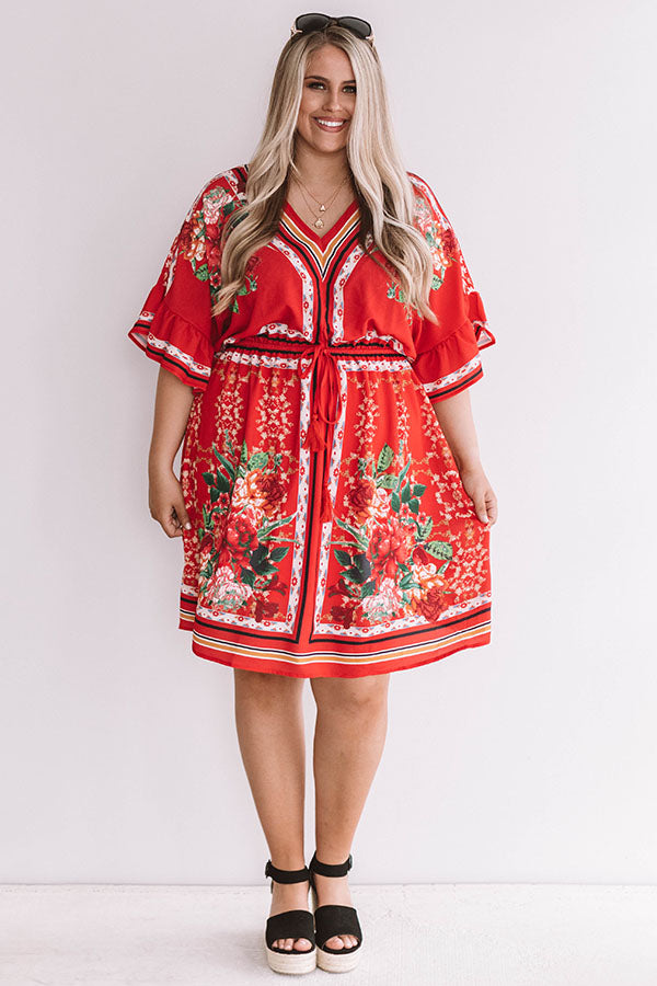 VIP In Hawaii Floral Dress Curves Image - 1