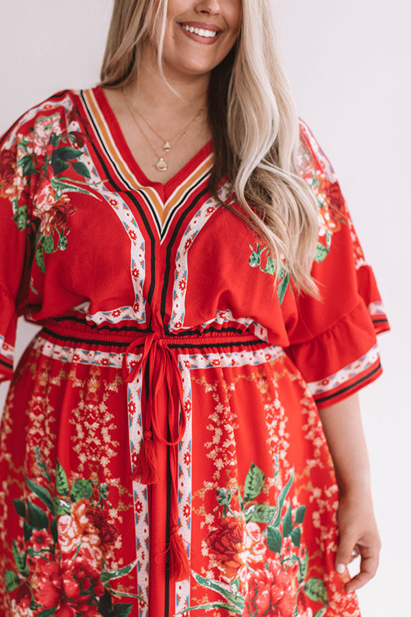 VIP In Hawaii Floral Dress Curves Image - 3