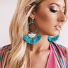 Cancun Calling Earrings In Ocean Blue Image - 1