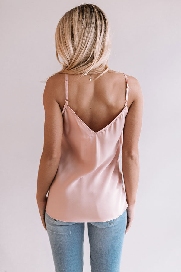 Aruba Nights Lace Tank In Blush Image - 5
