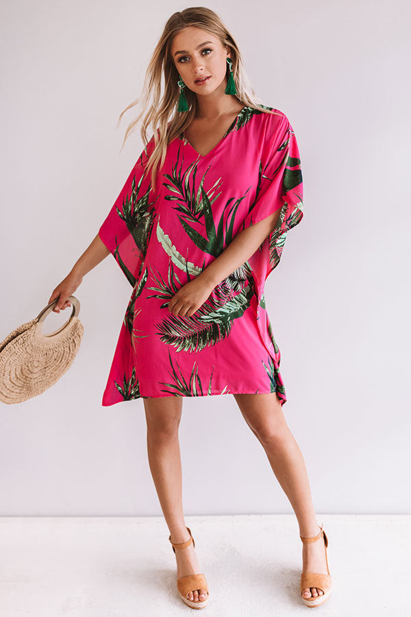 Travel Guide Floral Shift Dress in Hot Pink • Impressions Online Boutique