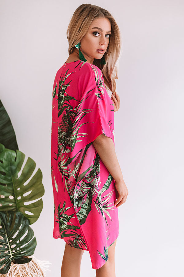 Travel Guide Floral Shift Dress in Hot Pink • Impressions Online Boutique
