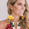 Cancun Calling Earrings In Yellow Image - 1