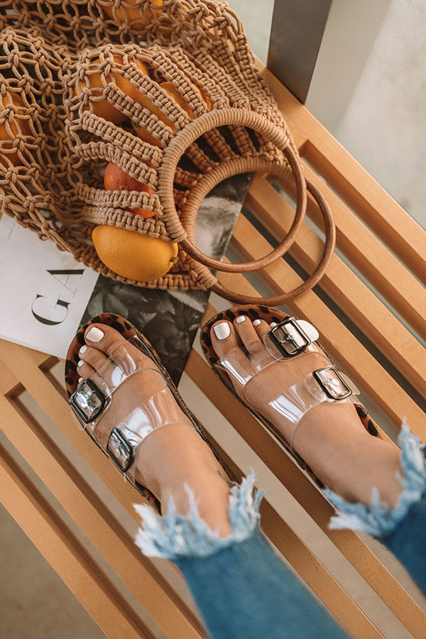 The Ally Leopard Sandal Image - 1