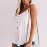 Brunching On Melrose Button Tank In Ivory Image - 1