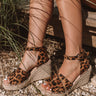 The Bliss Wedge In Leopard Image - 1