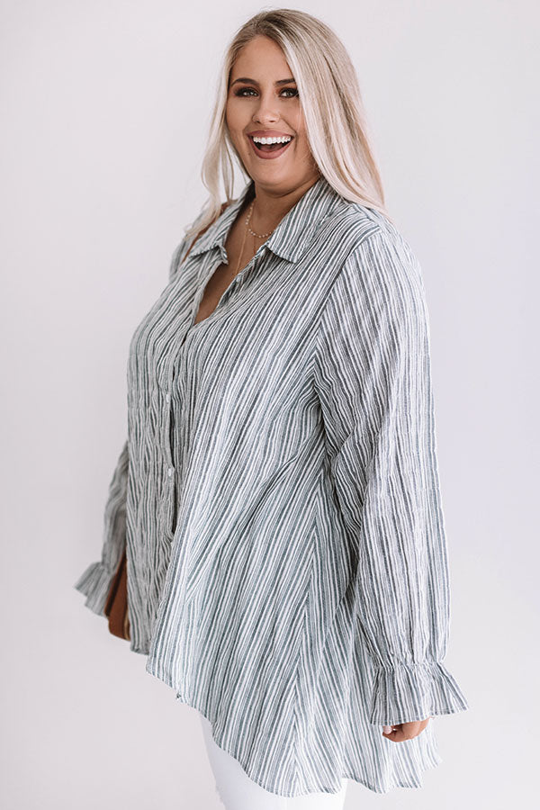 Shoreline Staple Stripe Tunic Curves Image - 3