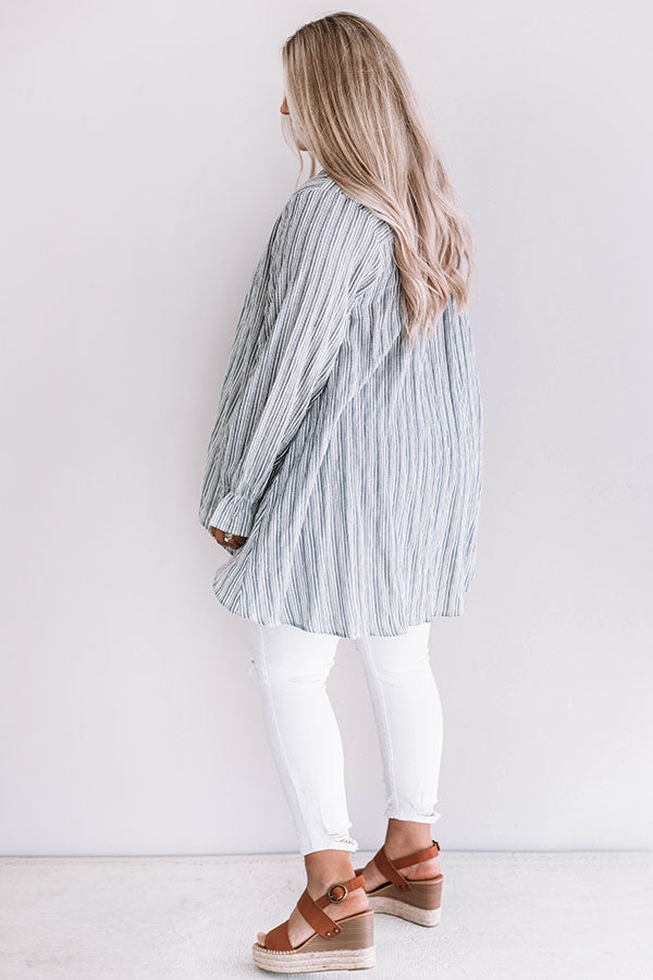 Shoreline Staple Stripe Tunic Curves Image - 5