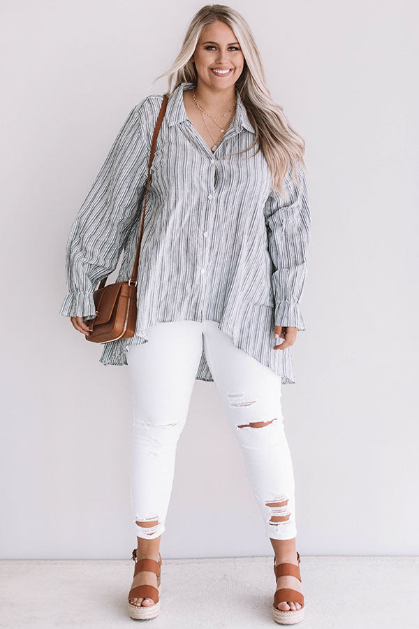 Shoreline Staple Stripe Tunic Curves Image - 1