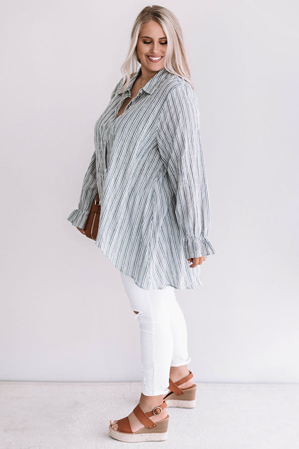Shoreline Staple Stripe Tunic Curves Image - 4