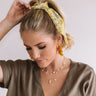 Fields of Wanderlust Scrunchie In Primrose Yellow Image - 1