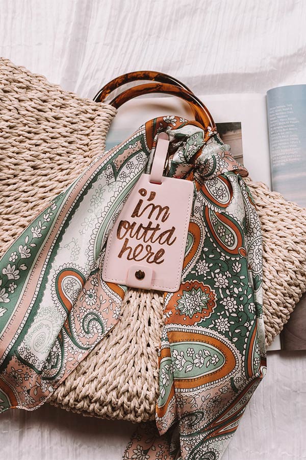 I'm Outta' Here Luggage Tag Image - 1