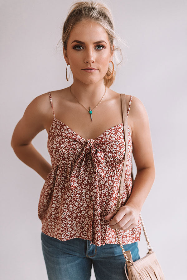 Wild Flowers And Whimsy Shift Tank In Rustic Rose Image - 2