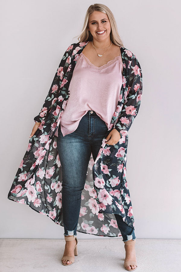 Fate And Florals Chiffon Duster  Curves Image - 1