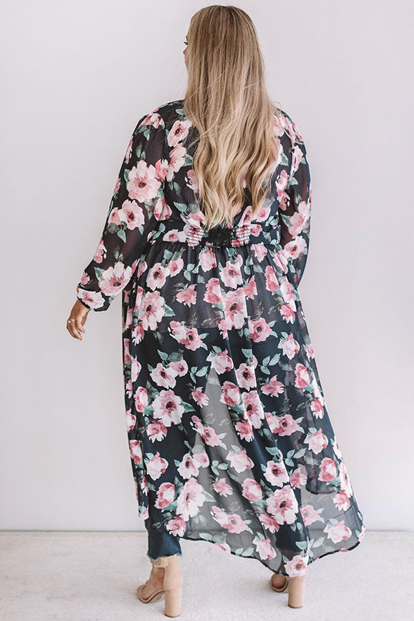 Fate And Florals Chiffon Duster  Curves Image - 4
