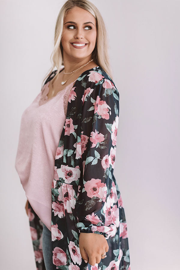 Fate And Florals Chiffon Duster  Curves Image - 3