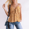 Wild Flowers And Whimsy Shift Tank In Mustard Image - 1