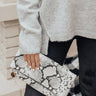After Hours Snake Print Clutch Image - 1