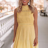 Dreamy Celebration Pleated Dress In Yellow Image - 1