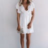 Magic At Midnight Wrap Dress In White Image - 1