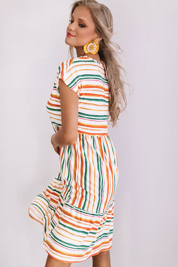 Sunny Vibes Only Babydoll Dress In Green Image - 3