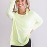 Lounge About Twist Back Top in Neon Yellow Image - 1