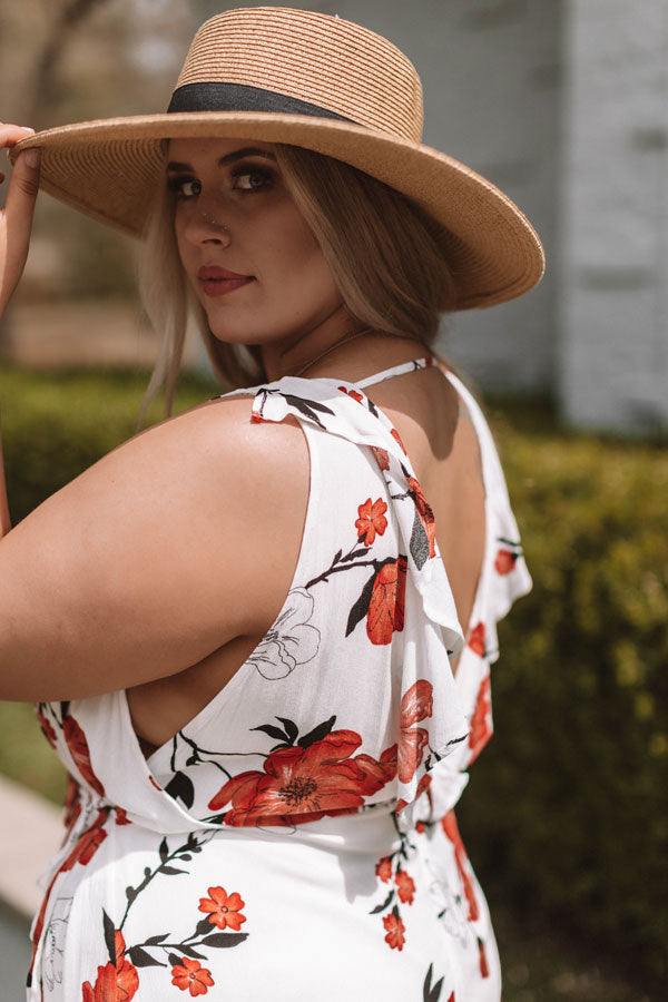 Peony Fields Wrap Maxi Dress Curves Image - 5