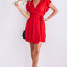 Magic At Midnight Wrap Dress In Red Image - 1